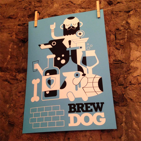 Brew Dog art print